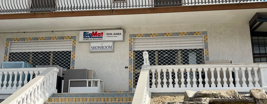 Esterno del punto vendita BigMar Edil Saba